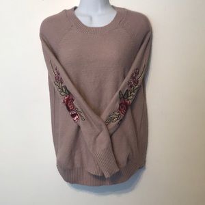 Rose sleeve sweater